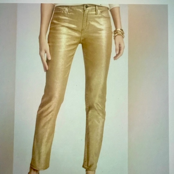 Chico's Platinum Denim Gold Jeans - Picture 11 of 12